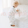 nest designs嬰兒睡袋嬰幼兒春秋寶寶防踢被子新品分腿睡袋兒童四季防踢被夏 蘑菇屋-雙層紗布(建議26-28℃) 90碼（建議身高85-95cm） 曬單實(shí)拍圖