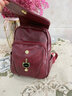 雪愛(ài)袋鼠品牌包包2026新款夏季雙肩包中年女士情人節背包媽媽休閑旅游包包 深紅色[禮盒+禮品袋+手包卡包] 曬單實(shí)拍圖