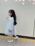 泰蘭尼斯秋季新款兒童皮鞋艾莎公主水晶鞋女童閃燈鞋水鉆軟底校園演出鞋 藍(lán)色 28 內(nèi)長17.5cm 適合腳長16.5cm 曬單實(shí)拍圖