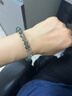 柚琳（YOULING）綠幽靈水晶手鏈男女聚寶盆幽靈水晶千層綠水晶珠滿天星綠幽靈手串 綠幽靈珠徑約8mm單圈（23顆） 曬單實(shí)拍圖