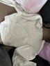 妙奕嘉長(cháng)袖上衣女秋冬季新款長(cháng)袖t恤修身緊身辣妹內搭女打底衫顯瘦外穿 正肩紐扣長(cháng)袖T恤【淺灰色】 L 【建議90-105斤】 曬單實(shí)拍圖