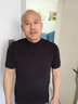 ROMON市冬季加厚短袖針織衫男士半高領(lǐng)毛衣針織中袖打底衫新品 黑色 XL 175/92A建議145165斤 曬單實(shí)拍圖