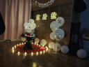 蒂诗卡（DISKA）求婚布置装饰惊喜浪漫场景告表白仪式感卧室内外灯气球七夕情人节 嫁给我布置套装 实拍图