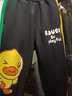 B.Duck【加絨】小黃鴨童裝男童長(cháng)褲兒童褲子冬季新款男寶寶運動(dòng)褲 黑色 130 cm 曬單實(shí)拍圖
