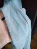 菲奢蘭桑蠶絲開(kāi)衫春夏中長(cháng)款披肩外套加長(cháng)款開(kāi)叉真絲開(kāi)衫防釃曬外搭披肩 灰藍色 寬松均碼 曬單實(shí)拍圖