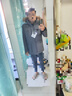 黑冰戶外700蓬鵝絨活帽工裝羽絨服 男款厚款羽絨派克大衣FAF8523 煙灰 L 曬單實(shí)拍圖