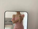 圣保美粉色吊帶連衣裙夏季女裝2024新款小個(gè)子海邊沙灘度假裙子夏天長(cháng)裙 粉色 M碼 曬單實(shí)拍圖