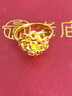 老廟黃金戒指足金牡丹花戒指花開富貴金戒指送媽媽老婆節(jié)日生日禮物 約2.5g/16圈號(hào)(適用15-17#) 曬單實(shí)拍圖