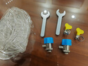 丹希露地暖分水器放氣閥暖氣片全銅排水閥跑風排污閥暖氣排氣放水閥 2分外絲排氣閥藍（配扳手水管） 地暖分水器排氣閥 曬單實拍圖