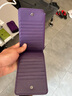 絲芙倫高檔羊皮手工編織超薄長(cháng)款卡包百搭2026新款羊皮18卡位錢(qián)包證件包 深紫色-羊皮手工編織 曬單實(shí)拍圖