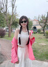 蔓爾依休閑褲女裝春季穿搭一整套2025新款時(shí)尚氣質(zhì)減齡襯衫闊腿褲套裝 襯衫+白色背心+褲子 M 曬單實(shí)拍圖