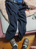 龍牙二代龍牙隱烈保暖軟殼褲修身長(cháng)褲冬季加絨加厚防 深淵藍（修身版） 32 175/84B 141-160斤 曬單實(shí)拍圖