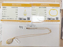 LEROGENI項(xiàng)鏈女士和田白玉金鑲玉吊墜高端首飾品生日紀(jì)念禮物送女友老婆 金鑲玉項(xiàng)鏈 金鏈 曬單實(shí)拍圖