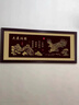 大展宏圖掛畫(huà)山水畫(huà)公司辦公室店鋪開(kāi)業(yè)牌匾裝飾畫(huà)大鵬展翅壁畫(huà) B款 帶框尺寸：高60*長(cháng)120cm紅木色實(shí) 曬單實(shí)拍圖