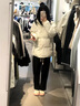 派吉鯊韓版時(shí)尚pu皮杏色棉服女冬季2025年新款加厚設計感百搭面包服棉衣 米白【版】 S 建議75-90斤 曬單實(shí)拍圖