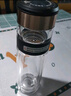 特美刻（TOMIC）戶(hù)外分離杯雙層玻璃水杯男智能顯溫大容量車(chē)載泡茶生日新年禮物 【智能款】鈦茶隔-黑色330ml 曬單實(shí)拍圖