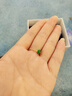 黛若黃金足金耳釘天然翡翠高檔珠寶養(yǎng)耳洞女純金耳飾24K睡覺免摘耳釘 [單只]小號耳釘(約0.43g) 曬單實(shí)拍圖