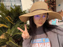 逸兼沙灘草帽女遮陽(yáng)帽夏天海邊度假出游大帽檐遮陽(yáng)優(yōu)雅可折疊太陽(yáng)帽子 優(yōu)雅草帽【卡其色】 (均碼，頭圍54-59cm左右) 曬單實(shí)拍圖