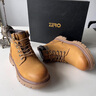 零度尚品男靴Zero春季新款戶(hù)外馬丁靴男休閑英倫風(fēng)復古高幫耐磨工裝靴 土黃【保暖增高】 41 曬單實(shí)拍圖