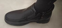 卡帝樂(lè )鱷魚(yú)男鞋冬季加絨男士皮鞋真皮羊毛高幫棉鞋男保暖棉皮鞋中老年爸爸鞋 黑色 39 曬單實(shí)拍圖