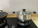 蘇泊爾304不銹鋼湯鍋復(fù)底湯鍋食品級材質(zhì)奶鍋煮面鍋明火電磁爐通用 【小紅圈+復(fù)底】 22cm 曬單實拍圖