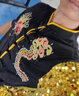 摩漾兒童武術(shù)服學(xué)生武術(shù)表演服春季武館比賽演出服訓(xùn)練服裝少兒練功服 大龍黑色 170cm 曬單實拍圖