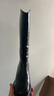 卡帝樂(lè )鱷魚(yú)（CARTELO）全牛皮長(cháng)靴女冬季加絨加厚靴子真皮羊毛高筒靴皮毛一體長(cháng)筒馬丁靴 黑色跟高5cm【加厚羊毛到腳尖】 38 曬單實(shí)拍圖
