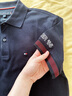 Tommy Hilfiger【撞色袖口】春夏男裝珠地網(wǎng)眼休閑商務(wù)翻領(lǐng)短袖T恤POLO衫 藏青色DW5 M （推薦：135-150斤） 曬單實(shí)拍圖