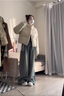 CTOX2025年新款冬季棉服女短款棉襖韓系學生棉衣外套小個子面包服 米白色 M 110-130斤 曬單實拍圖