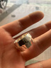 京華明昕葉童同款999純銀手工敲打錘紋戒指男女士款定制指環(huán)男士素圈情侶 港號15號1個(gè) 曬單實(shí)拍圖