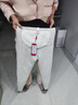 蒙羊王保暖褲男100%羊毛填充棉褲女士羊毛褲保暖內(nèi)衣冬季加厚中老年高腰 女士黑色-加厚款 XL 曬單實(shí)拍圖