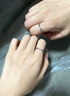 HR赫蓮娜莫比烏斯情侶戒指求婚結(jié)婚對(duì)戒情人節(jié)生日禮物送女友老婆 簡(jiǎn)約版 曬單實(shí)拍圖