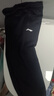 LI-NING KIDS李寧兒童褲子男童中大童春秋款運動褲青少年寬松休閑衛(wèi)褲束腳長褲 黑色YKLU077 春秋款 160 曬單實拍圖