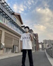 迪伽達短袖T恤男生痞帥美式高街潮流蜘蛛字母哥特風(fēng)印花夏季寬松百搭 JXFS-A1019-白色 XL 曬單實(shí)拍圖