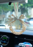 法蘭博汽車(chē)掛件車(chē)內吊飾2025新款高檔水晶繁花車(chē)載掛飾女車(chē)上后視鏡裝飾 水晶繁花掛件-晴川藍 曬單實(shí)拍圖