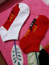 伊蘭調(diào)本命年踩小人紅色襪子龍年新年過年送禮大紅襪棉襪中筒襪男女情侶 4雙船襪 紅色+黑色+灰色+白色 均碼-男女同穿款 曬單實拍圖