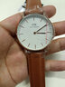丹尼爾惠靈頓（DanielWellington）DW男女情侶手表36mm時(shí)尚歐美表皮帶石英腕表七夕節(jié)禮物DW00100111 曬單實(shí)拍圖
