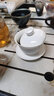 一品工坊潮州骨瓷三才蓋碗茶杯辦公室高檔功夫茶具套裝家用工夫茶泡茶蓋碗 佳人蓋碗 適用2-3人 曬單實拍圖