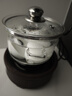 玉蘭香玻璃消毒鍋平底帶蓋茶洗可加熱煮茶杯器茶具器皿茶道配件 大號鍋1500ml+黑色爐1300w 曬單實拍圖