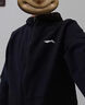 李寧（LI-NING）衛衣男春2026新款開(kāi)衫連帽衛衣外套運動(dòng)長(cháng)T健身彈力長(cháng)袖上衣 黑色39 M 曬單實(shí)拍圖
