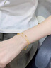 中國黃金（CHINA GOLD）足金星星黃金手鏈女款計價(jià)轉運珠時(shí)生日禮物送女友老婆教師節禮物 【心動(dòng)禮盒】怦然心動(dòng)手鏈 約4g 曬單實(shí)拍圖