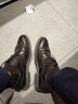 百丽通勤商务皮鞋男士正装鞋春夏季牛皮布洛克婚鞋大码鞋89183AM9 黑色-经典款 41 实拍图