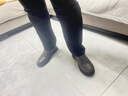 百麗（Belle）時(shí)尚休閑鞋男商場(chǎng)同款舒適高幫板鞋低靴加絨D3M40DD3 灰色絨里 43 (265mm) 曬單實(shí)拍圖