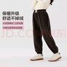 左西女童加絨褲子2025冬款兒童運動(dòng)褲女孩加厚保暖長(cháng)褲潮 咖啡色 150 曬單實(shí)拍圖