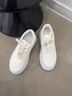 皓娥白色小個(gè)子增高小白鞋女2025春季韓版新款潮厚底女鞋百搭運動(dòng)板鞋 運動(dòng)板鞋女白色【38碼】 曬單實(shí)拍圖