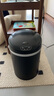 嘉佰特（JABERT） 家用電動(dòng)智能感應垃圾桶翻蓋客廳臥室衛生間廚房大號翻蓋垃圾桶 9L啞黑色烤漆-電池款(9M) 曬單實(shí)拍圖