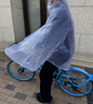 唯悠集自行車(chē)雨衣成人雙帽檐單車(chē)專(zhuān)用騎行雨披防暴雨學(xué)生山地車(chē)透明雨衣 磨砂白【自行車(chē)專(zhuān)用】 曬單實(shí)拍圖