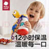 BC BABYCARE嬰兒保溫杯兒童水杯不銹鋼恐龍保溫杯帶吸管寶寶外出手柄 背帶款-引力洋紅(新升級) 450ml 曬單實(shí)拍圖