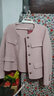 尚都比拉冬季圓領(lǐng)小香風(fēng)毛呢外套女小個(gè)子羊毛呢子大衣短款 粉色 L  曬單實(shí)拍圖