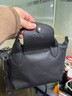 瓏驤（LONGCHAMP）26春夏新品女士mini迷你短柄手提單肩斜挎包餃子包女包禮物女1500 987 001 黑色 曬單實(shí)拍圖